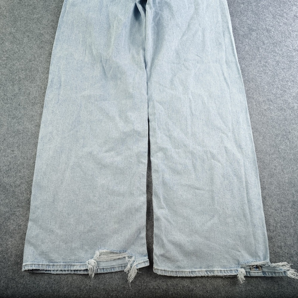 American Eagle Dreamy Drape Baggy Wide Leg Jeans Women's 2 Light Wash NWT - Picture 12 of 13
